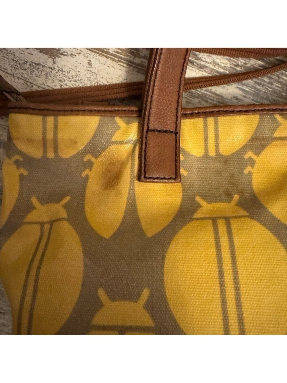 Fossil Key Per Set Tote Crossbody Bag and Wallet Ladybug - Picture 13 of 15